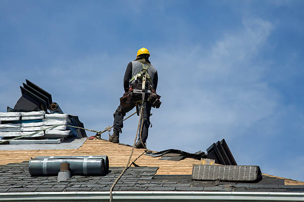Professional Roofing technician working in Wheatland, ND